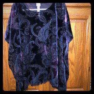 ✨SALE Elegant Purple Paisley Chico’s Shawl!